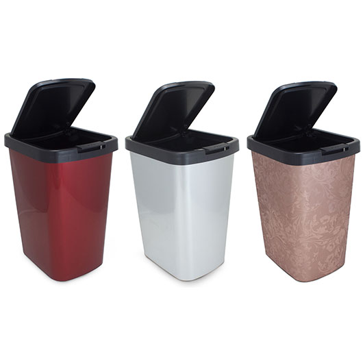Arqplast Lixeira Inox 9L com Click