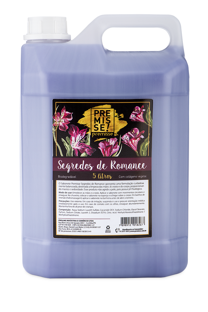 Premisse Sabonete Segredos e Romance 5L
