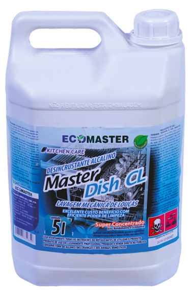 33.0028 - Ecomaster Dish CL Alcalino Clorado 5Lts