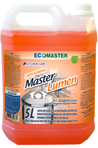 33.0050 - Ecomaster Lumen Limpador Alumínio 5Lts
