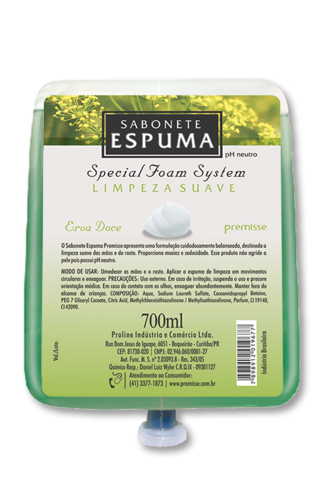 Premisse Refil Espuma Erva Doce 700ml 