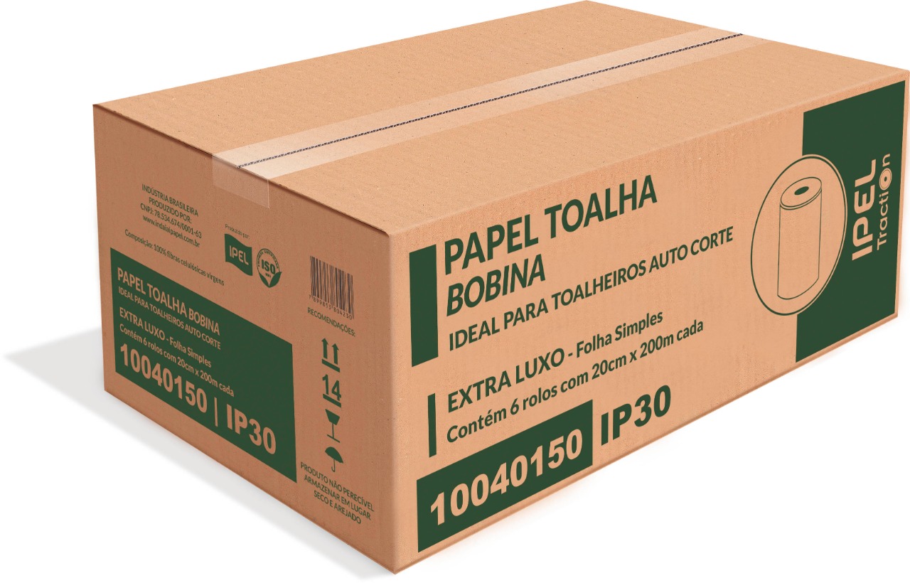 Papel Toalha Bobina Traction IP30