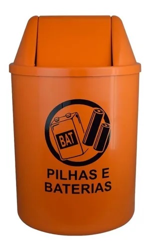 Cesto 14L para Descarte de Pilhas