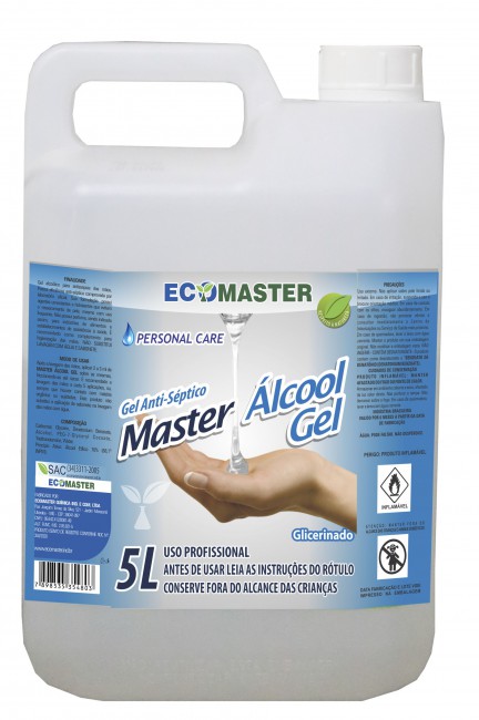 33.0116 - Ecomaster Álcool Gel 70° 5Lts
